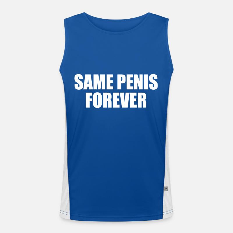 Same penis forever Men's Functional Contrast Tank Top 