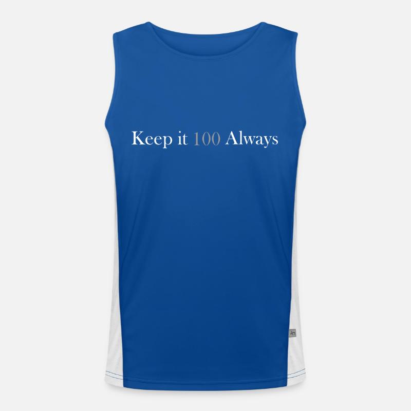 Halten Sie es immer 100 Funktionelles Kontrast-Tank Top für Männer 