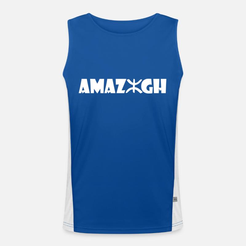 Amazigh Funktionelles Kontrast-Tank Top für Männer 