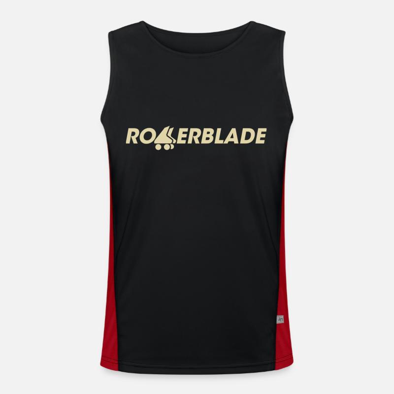 rollerblade logo hell Funktionelles Kontrast-Tank Top für Männer 