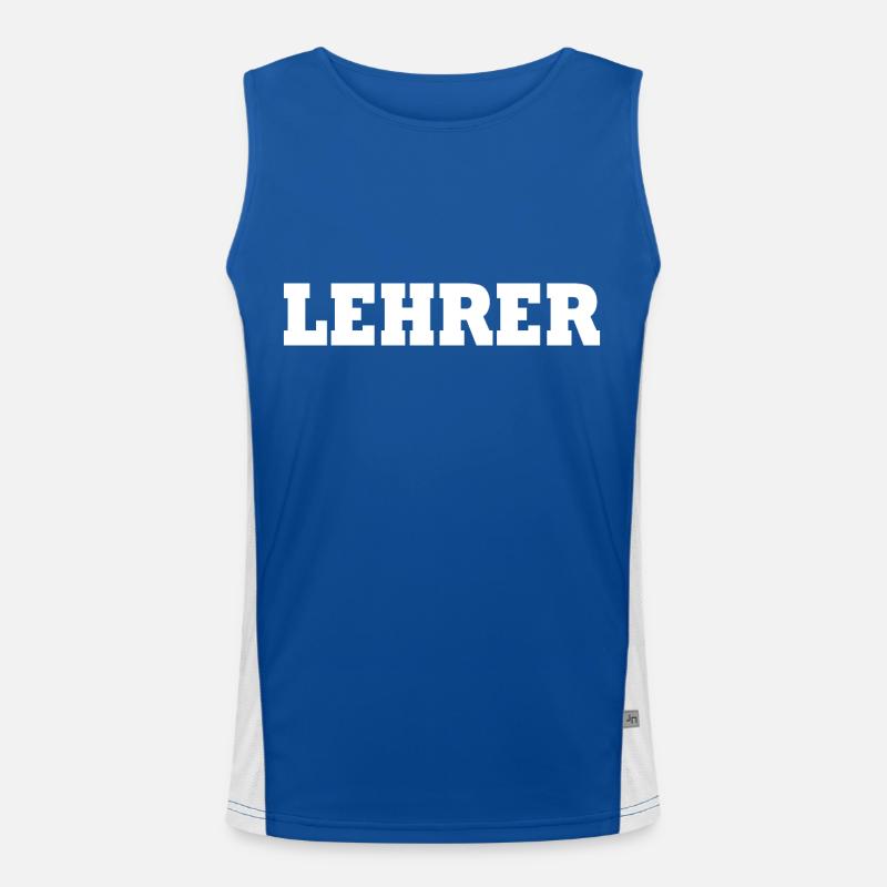 Lehrer Funktionelles Kontrast-Tank Top für Männer 