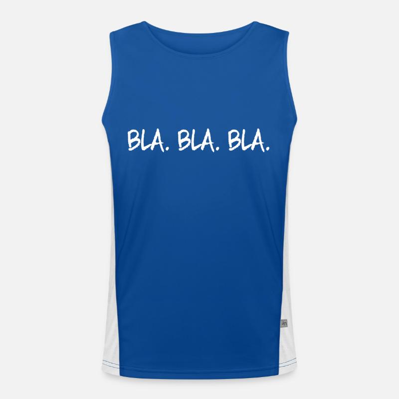 Bla Bla Bla Men's Functional Contrast Tank Top 