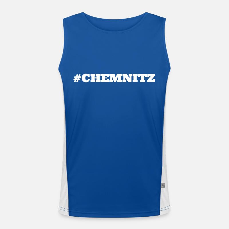 #Chemnitz Allemagne de l’Est Débardeur respirant contrasté Homme 