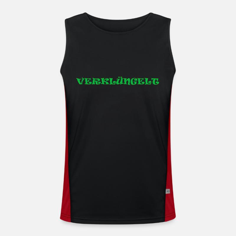 VERKLÜNGELT2 Funktionelles Kontrast-Tank Top für Männer 
