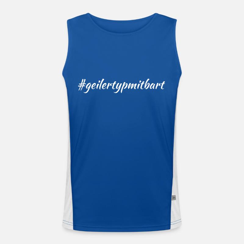 Bart Bartträger Vollbart Dreitagebart Funshirt Funktionelles Kontrast-Tank Top für Männer 