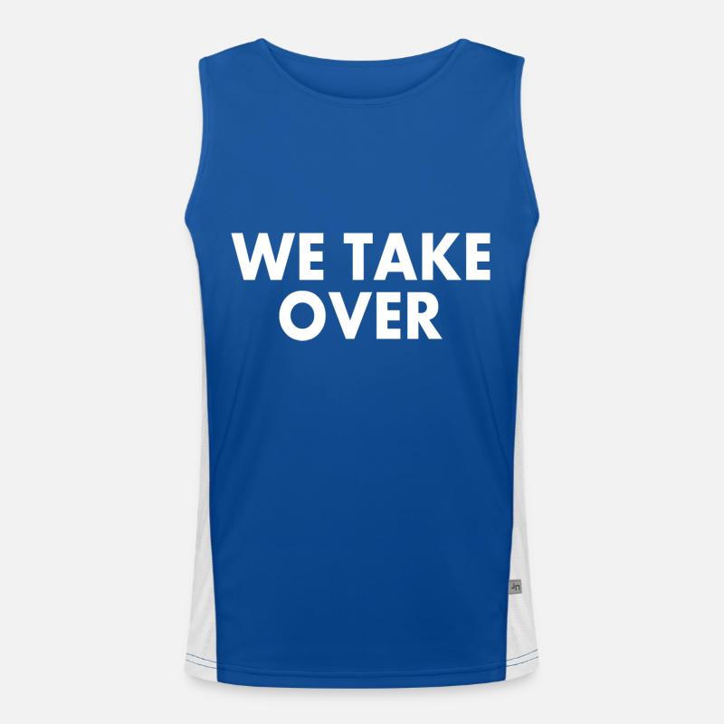 We take over Débardeur respirant contrasté Homme 