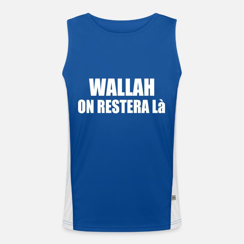 Wallah will leave it at that Men's Functional Contrast Tank Top 