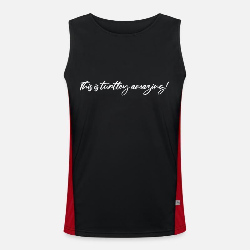 environment protection long island airplane Funktionelles Kontrast-Tank Top für Männer 