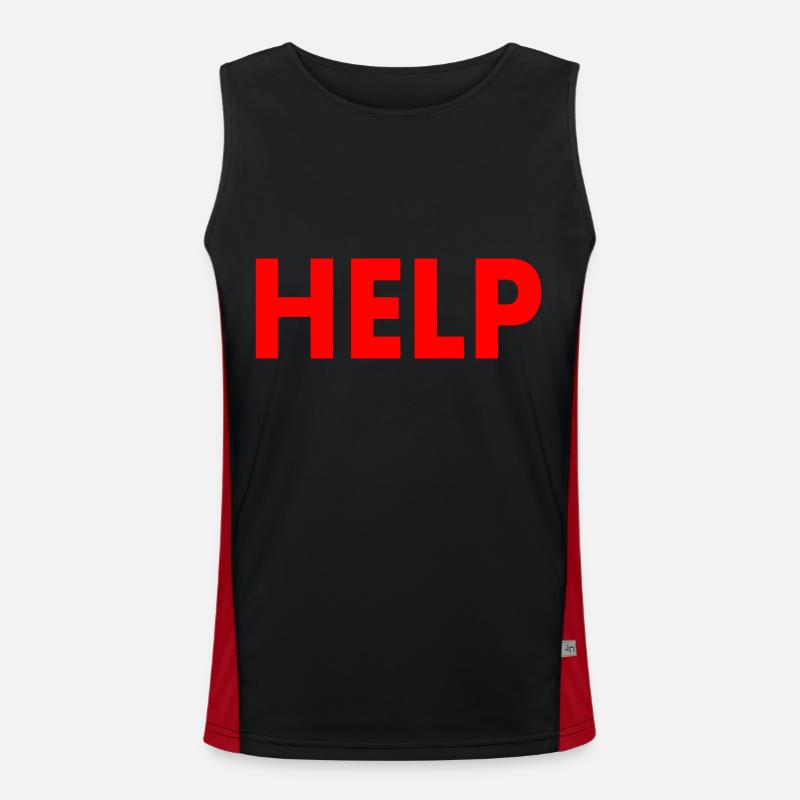 Help Men's Functional Contrast Tank Top 