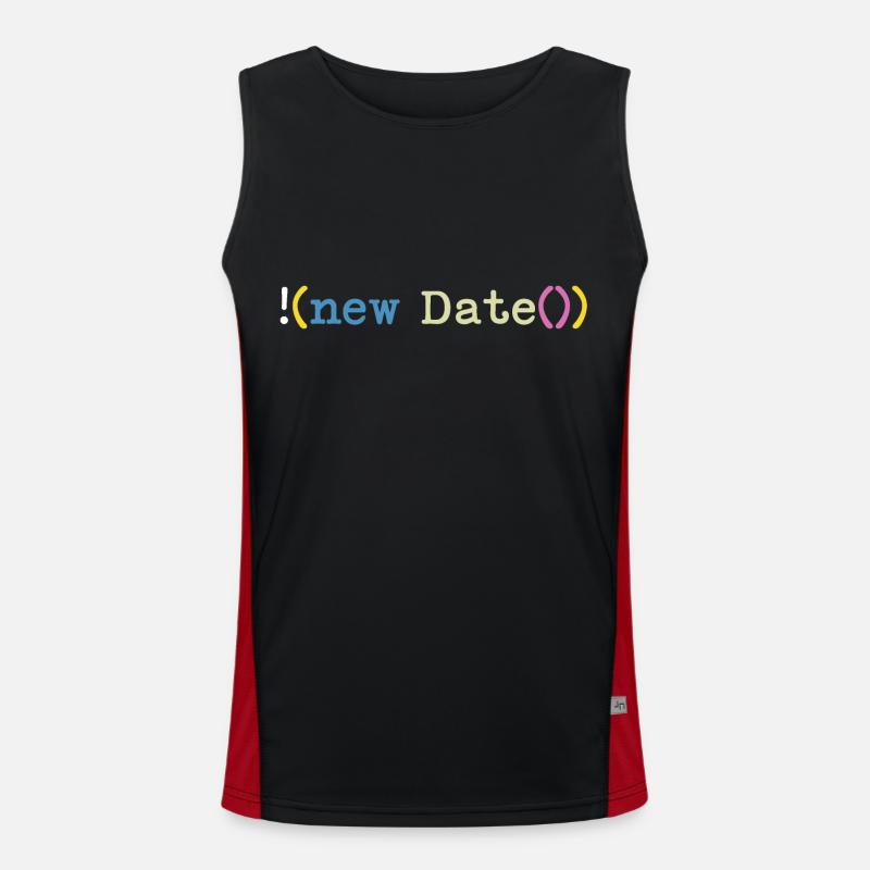 Not today Computer Scientist Programmer - Men's Functional Contrast Tank Top  - black/red