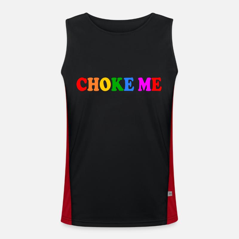 Choke me Funktionelles Kontrast-Tank Top für Männer 