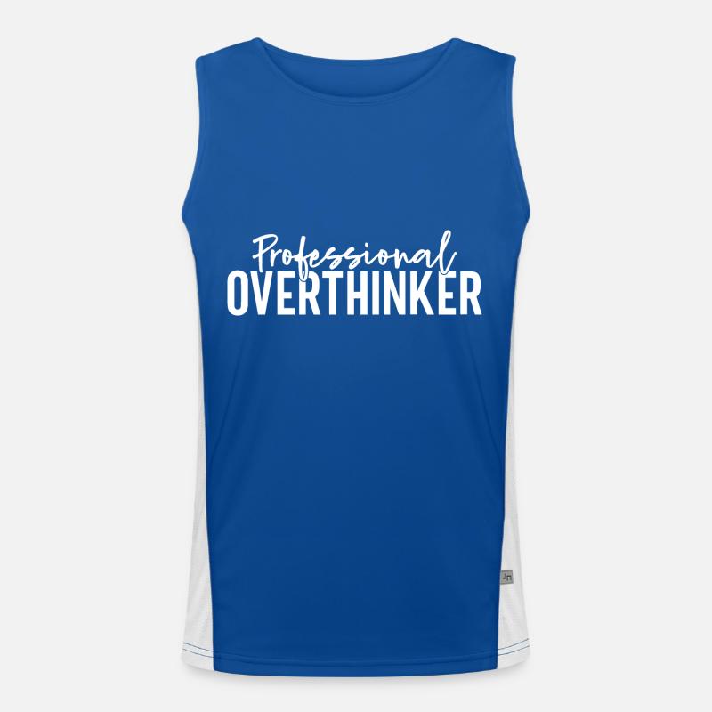 Professional Overthinker Men's Functional Contrast Tank Top 