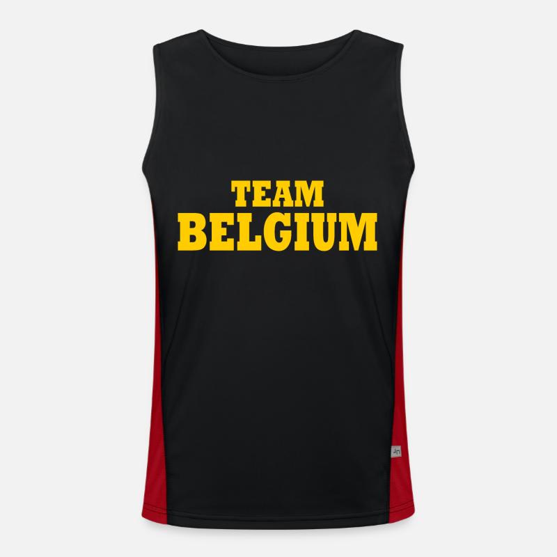 Team belgium Débardeur respirant contrasté Homme 