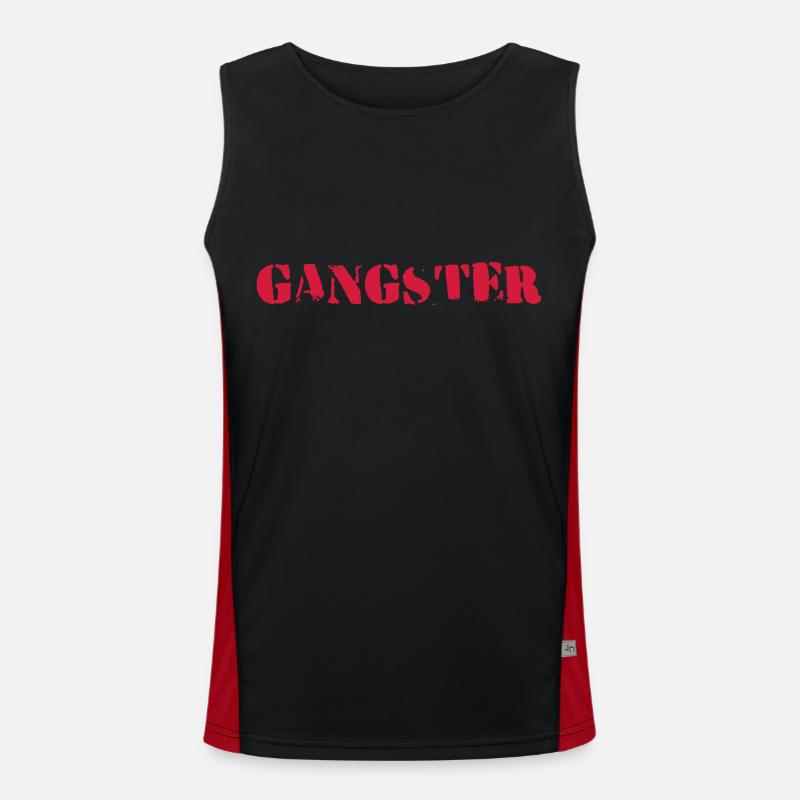 gangsters Men's Functional Contrast Tank Top 