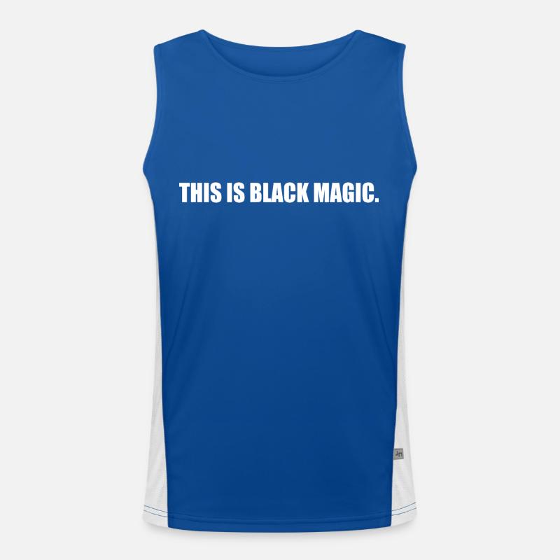 This is black magic Funktionelles Kontrast-Tank Top für Männer 