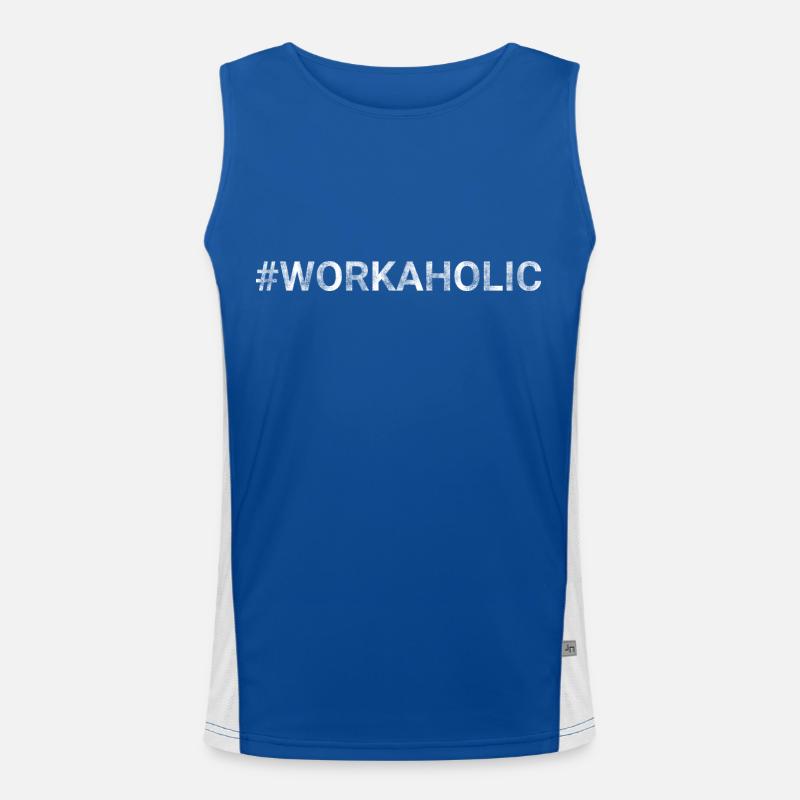 WORKAHOLIC Men's Functional Contrast Tank Top 