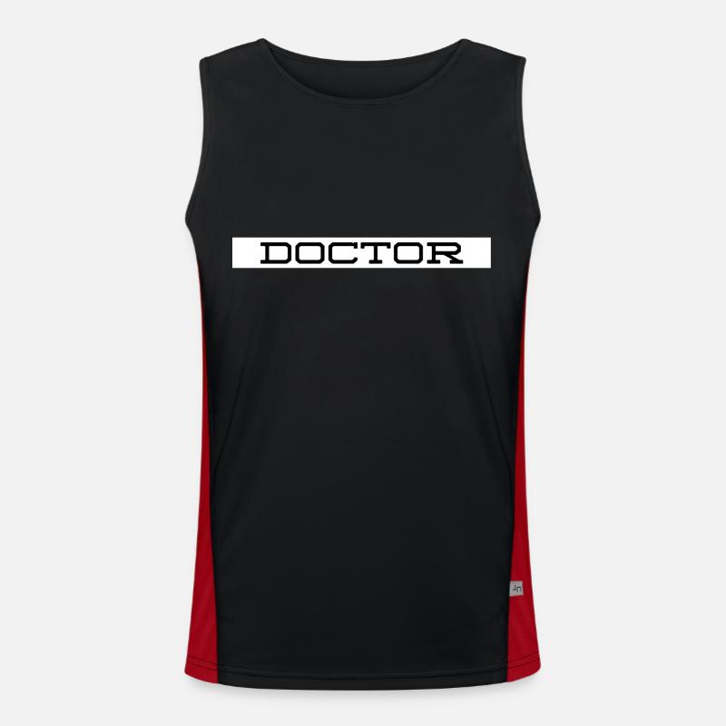 Arzt Funktionelles Kontrast-Tank Top für Männer 