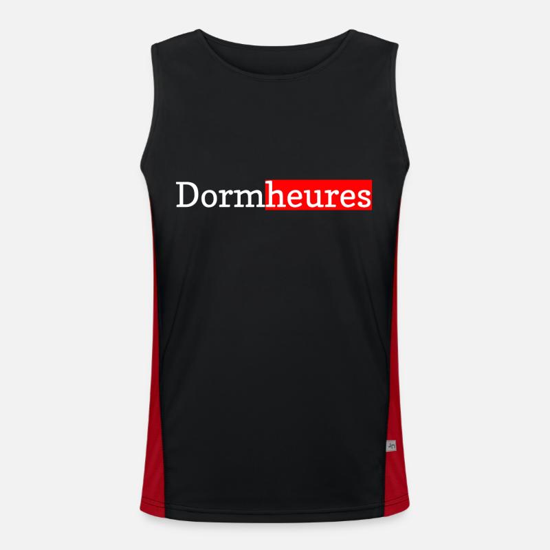 Dormheures, humour dormir Débardeur respirant contrasté Homme 
