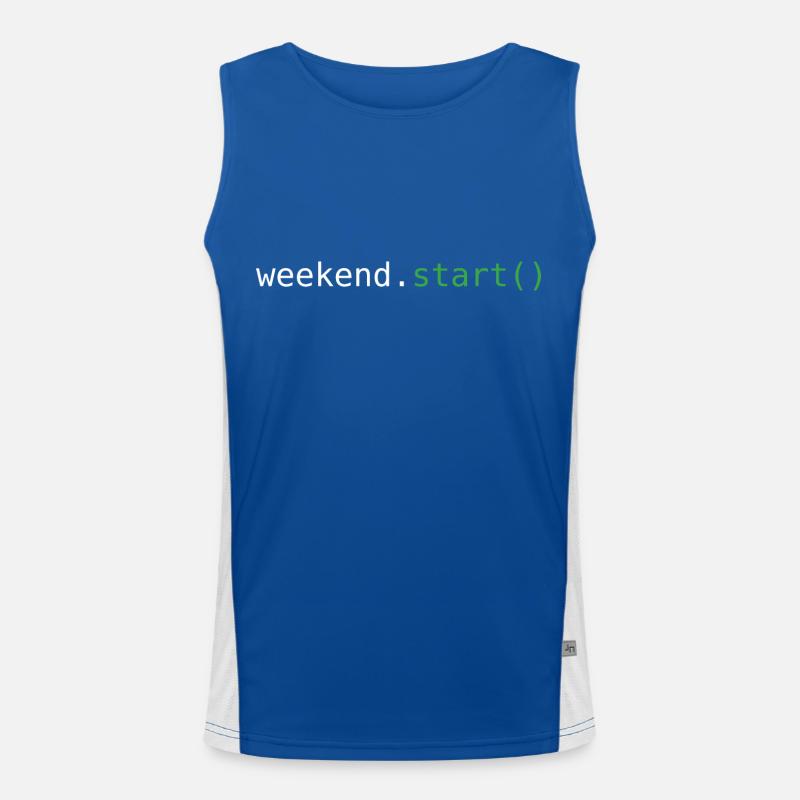 Start ins Wochenende Funktionelles Kontrast-Tank Top für Männer 