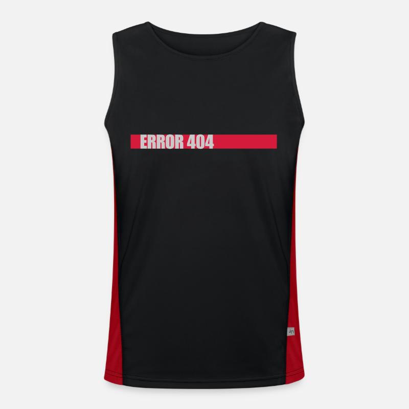 Network Lost Error 404 Men's Functional Contrast Tank Top 