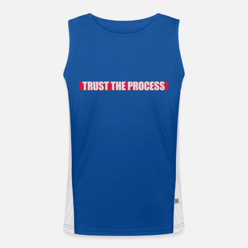 trust the process Quote Men's Functional Contrast Tank Top 