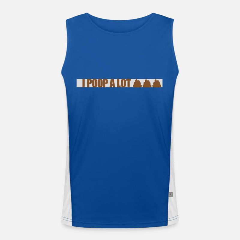 Je fais beaucoup caca Débardeur respirant contrasté Homme 