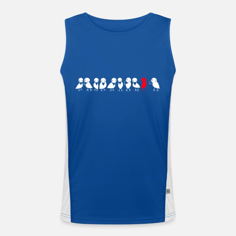 Bird row ravens Men's Functional Contrast Tank Top 