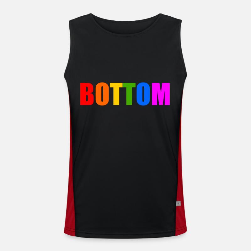 Bottom Men's Functional Contrast Tank Top 
