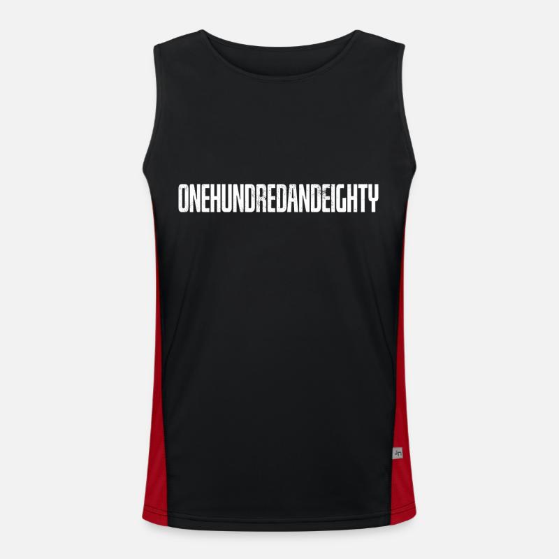 One Hundred And Eighty Darts Darts Darts Darts Player Men's Functional Contrast Tank Top 