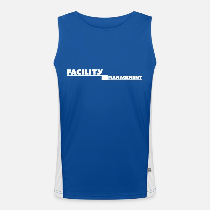 facility management tshirt black Men's Functional Contrast Tank Top 