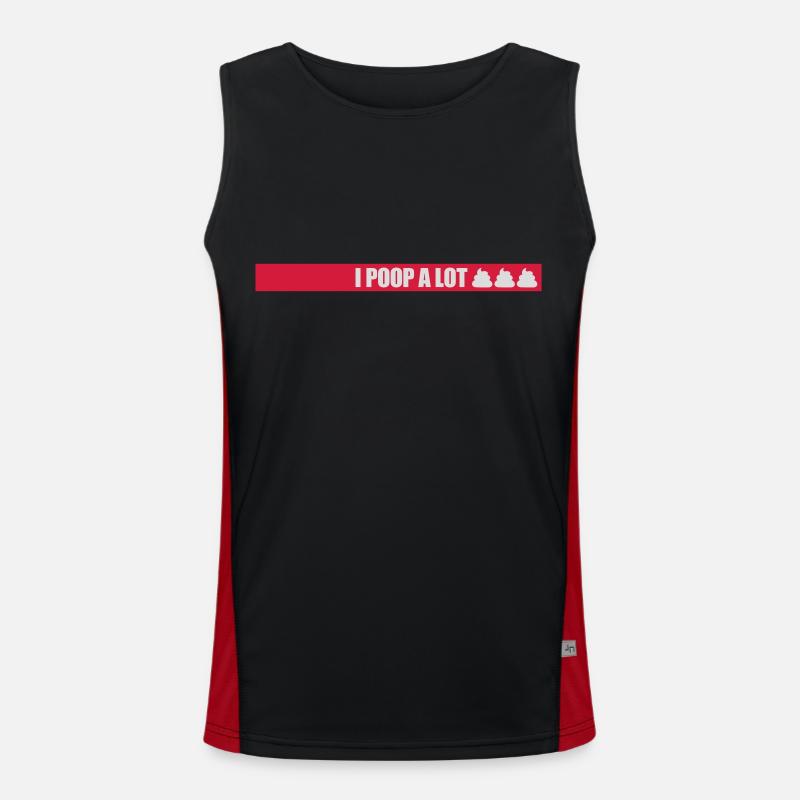 I poop a lot Men's Functional Contrast Tank Top 