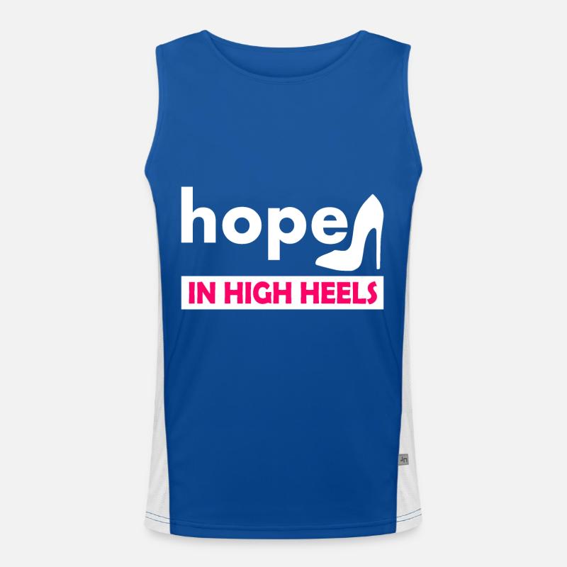 hope in high heels Funktionelles Kontrast-Tank Top für Männer 