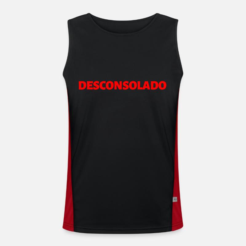 mit gebrochenem Herzen Spanisch Sprache Funktionelles Kontrast-Tank Top für Männer 