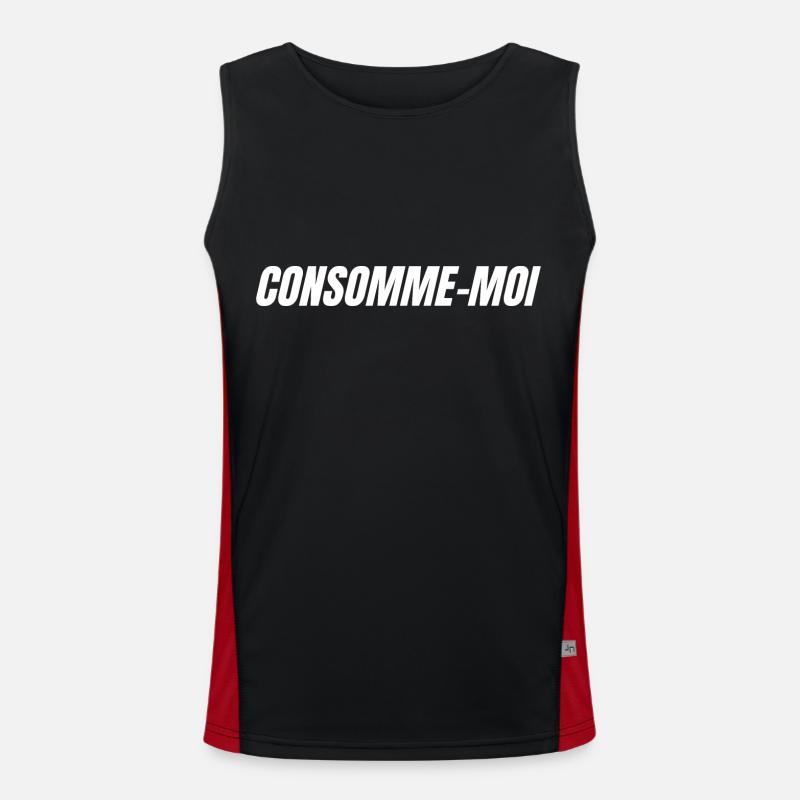 consomme moi Débardeur respirant contrasté Homme 