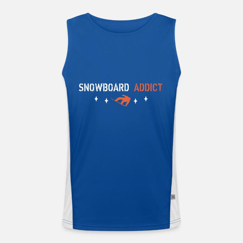 Snowboard addict Débardeur respirant contrasté Homme 