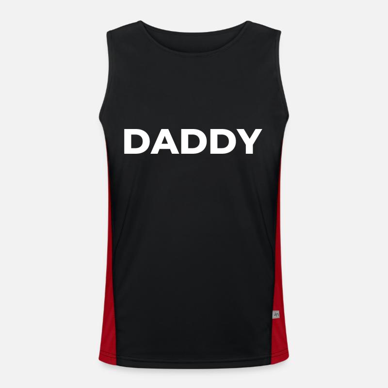 Daddy Dad Dad Dad Dad Favorite person Men's Functional Contrast Tank Top 
