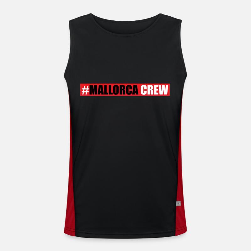 Mallorca Crew Funktionelles Kontrast-Tank Top für Männer 