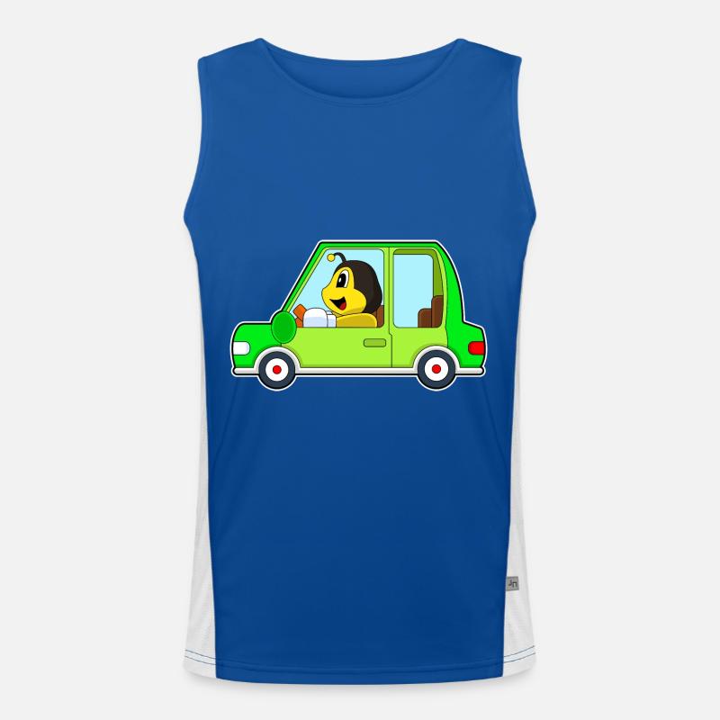 Biene Auto Funktionelles Kontrast-Tank Top für Männer 