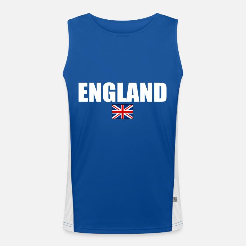England Men's Functional Contrast Tank Top 