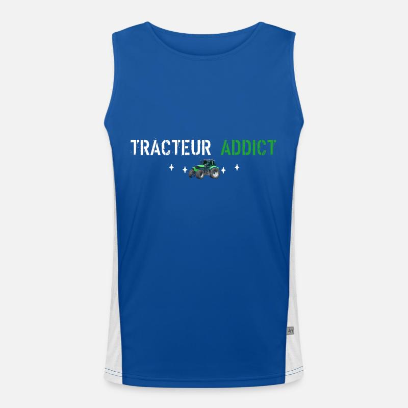 Traktor-Süchtiger Funktionelles Kontrast-Tank Top für Männer 