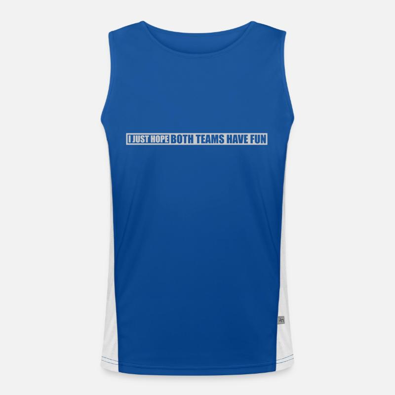 Both Teams Have Fun Men's Functional Contrast Tank Top 