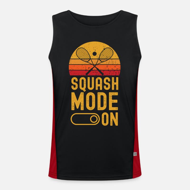 Mode Squash sur rétro vintage Débardeur respirant contrasté Homme 