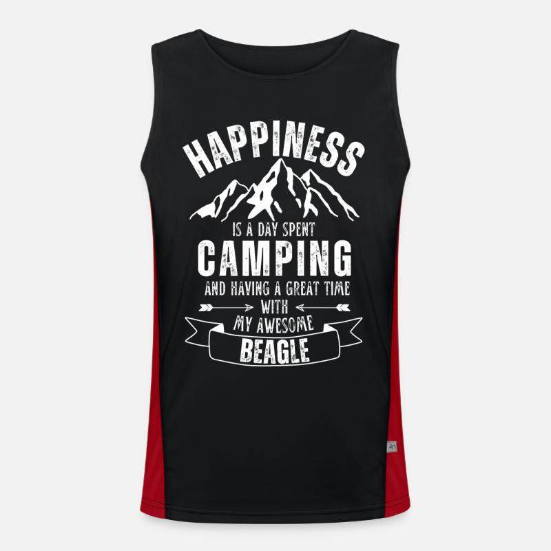 Camping et Beagle Débardeur respirant contrasté Homme 