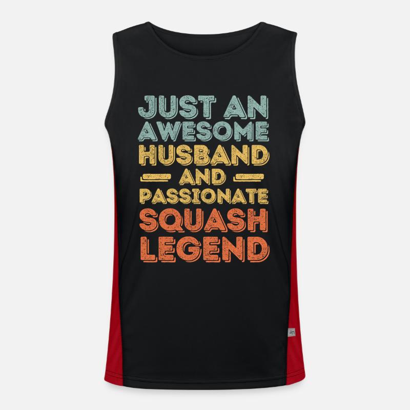 Ehemann Squash retro Funktionelles Kontrast-Tank Top für Männer 