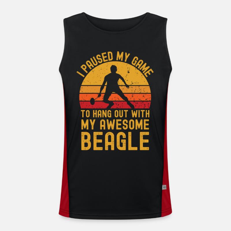 Badminton et Beagle Débardeur respirant contrasté Homme 