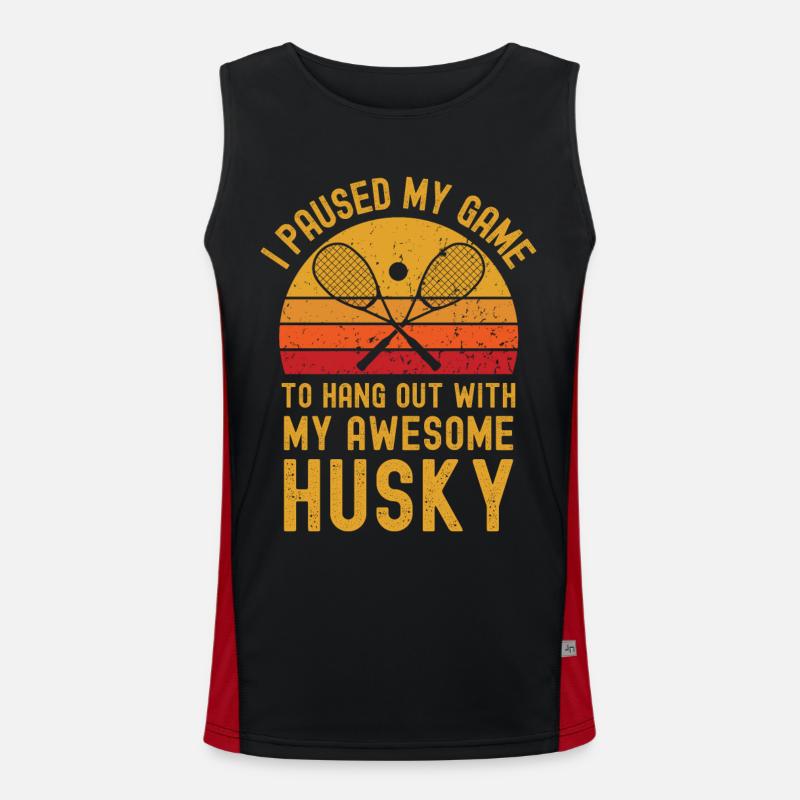 Squash and Husky Men's Functional Contrast Tank Top 