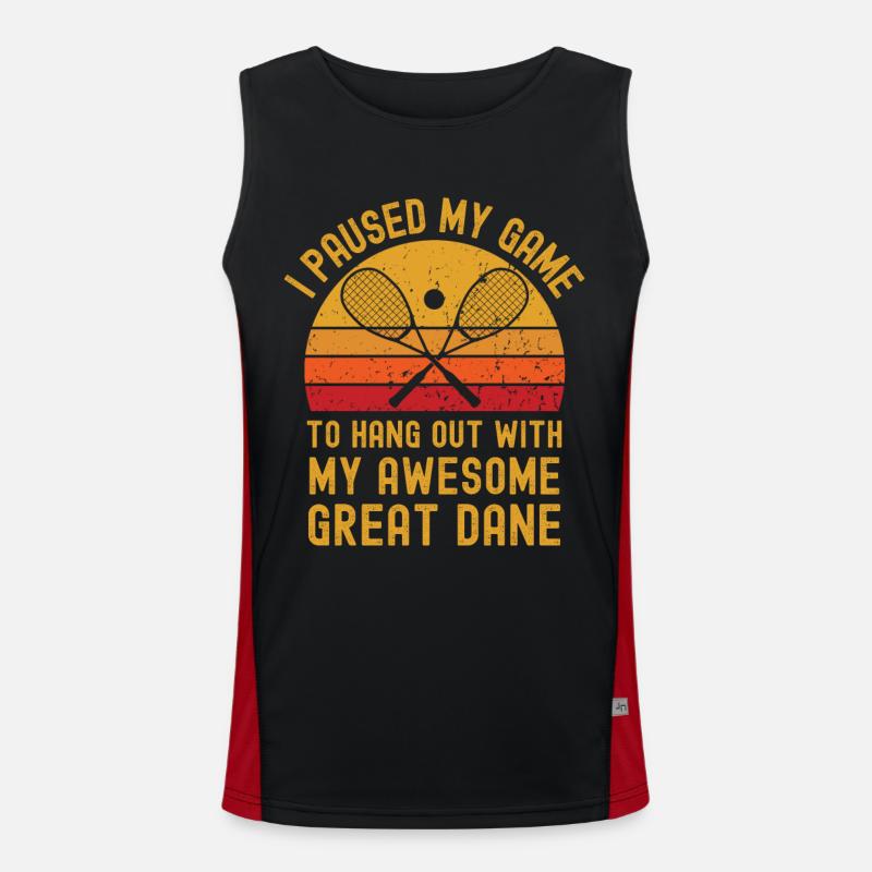 Squash and Great Dane Men's Functional Contrast Tank Top 