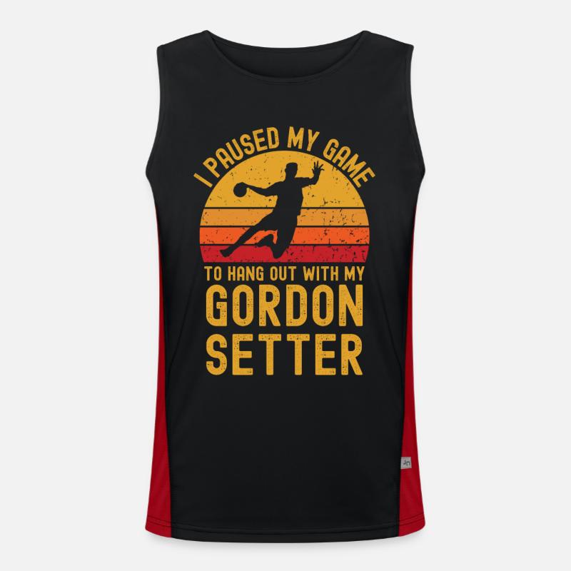 Handball and Gordon-Setter Men's Functional Contrast Tank Top 
