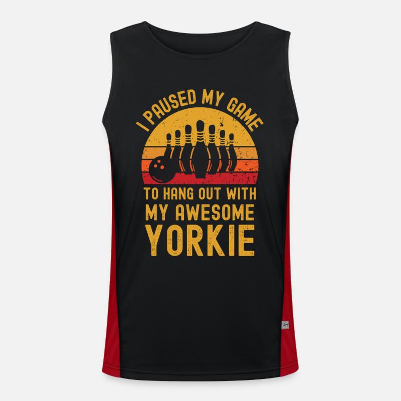 Bowling et Yorkshire Terriers Débardeur respirant contrasté Homme 