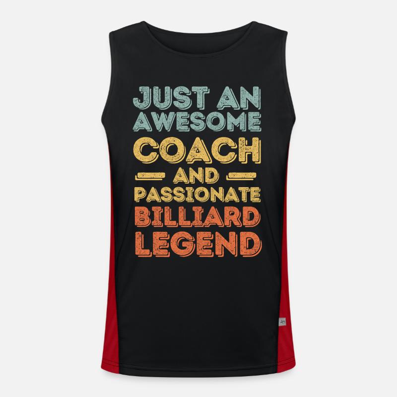 Trainer Billiards retro Men's Functional Contrast Tank Top 